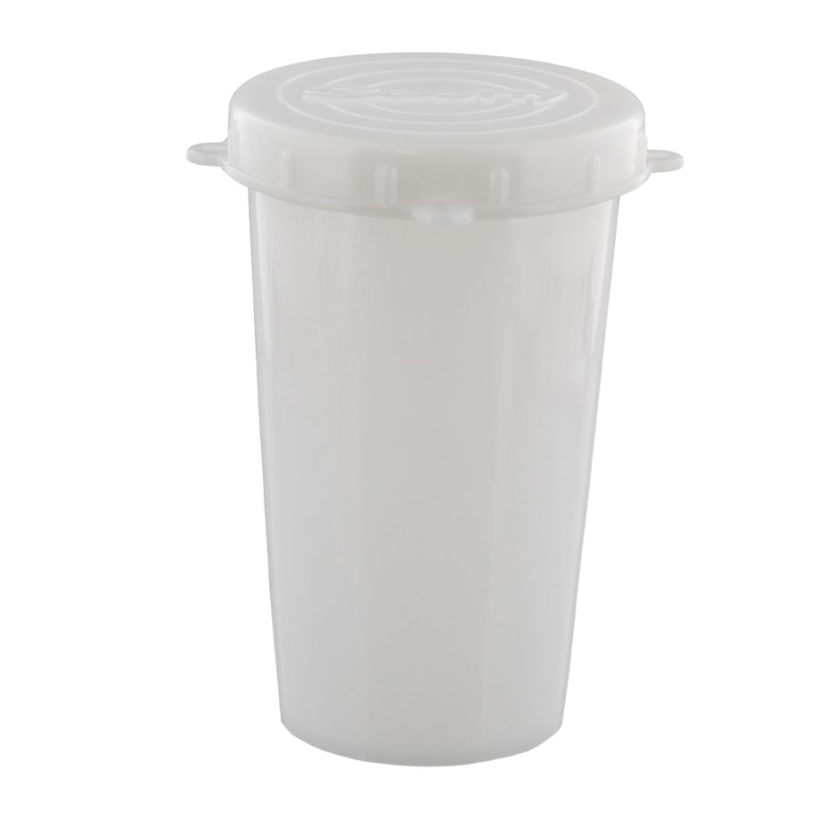 651 Bait Jar - 1 L. White Jar With Quick Lock Threaded Lid