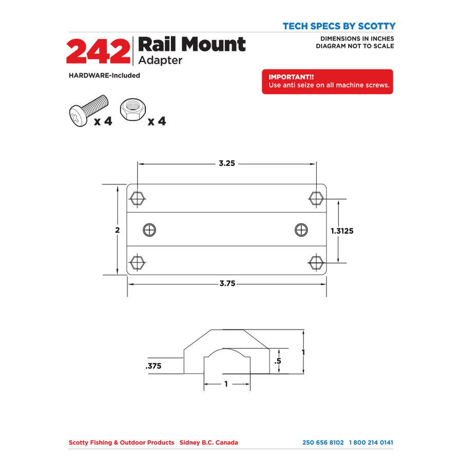 242 Rail Mount Adapter