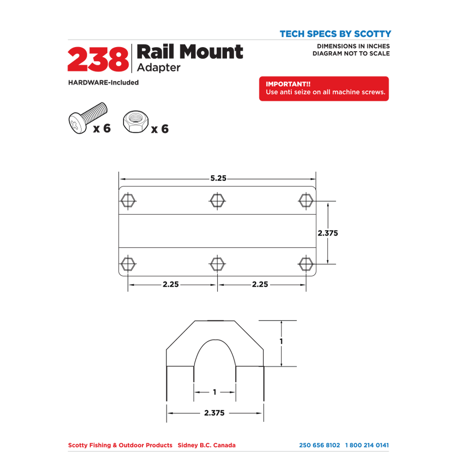 238 Rail Mount Adapter