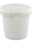 670 Vented Bait Jar - 1/2 L. White Jar With Quick Lock Threaded Lid - Fishing Accessories