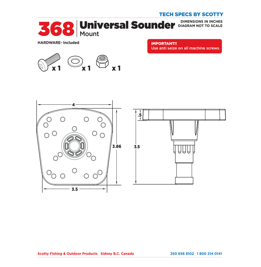 368 Universal Sounder Mount