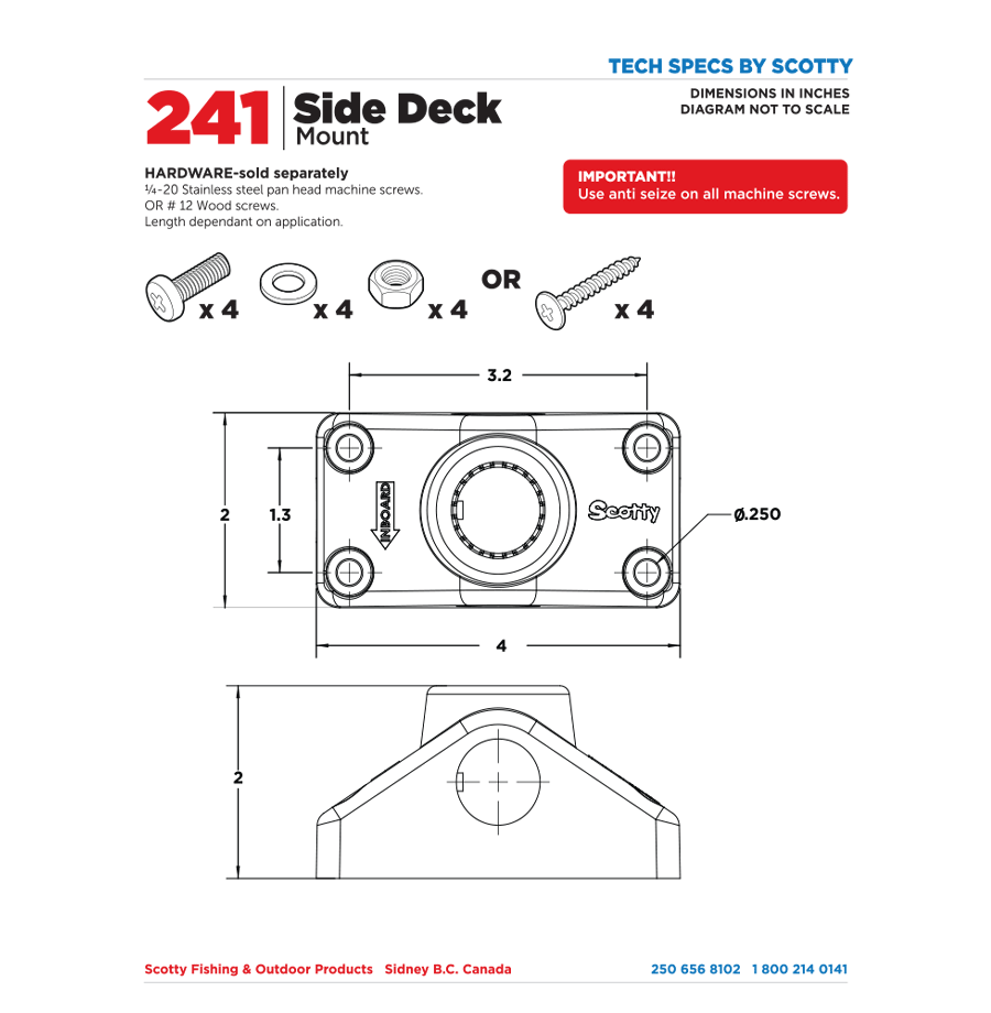 241 Side Deck Mount