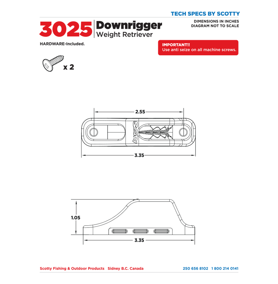 3025 Downrigger Weight Retriever