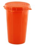657 Bait Jar - 1 L. Flourescent Red Jar With Lid - Fishing Accessories