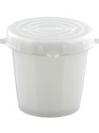 650 Bait Jar - 1/2 L. White Jar With Quick Lock Threaded Lid - Fishing Accessories