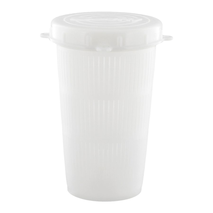 671 Vented Bait Jar - 1 L. White Jar With Lid